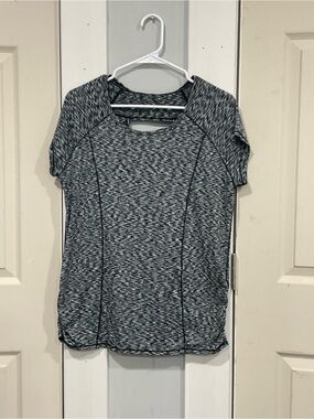 Calvin Klein Gray Space-Dye Short-Sleeve Active Tee